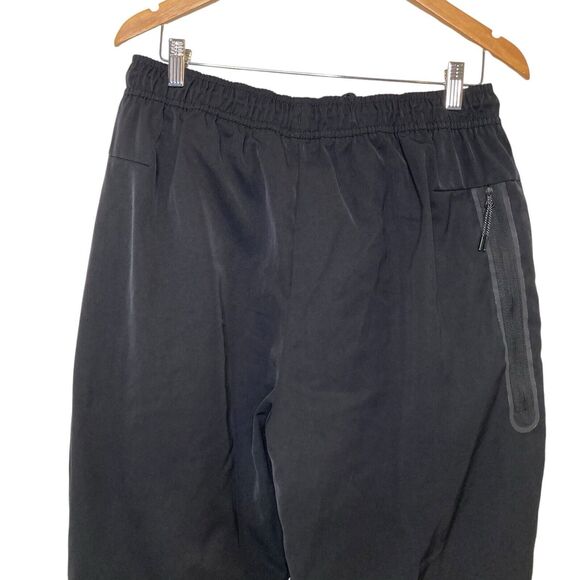 Nike Solo Swoosh Heavyweight Sweat Lined Pants Pockets Black Drawstring Size XL - Picture 5 of 11